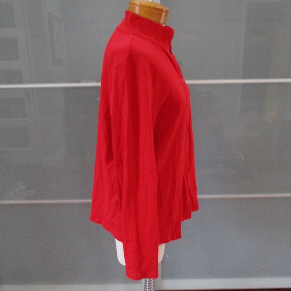 Isaac Mizrahi Live Essentials Button Front Long Sleeve Cardigan - Picture 4 of 5